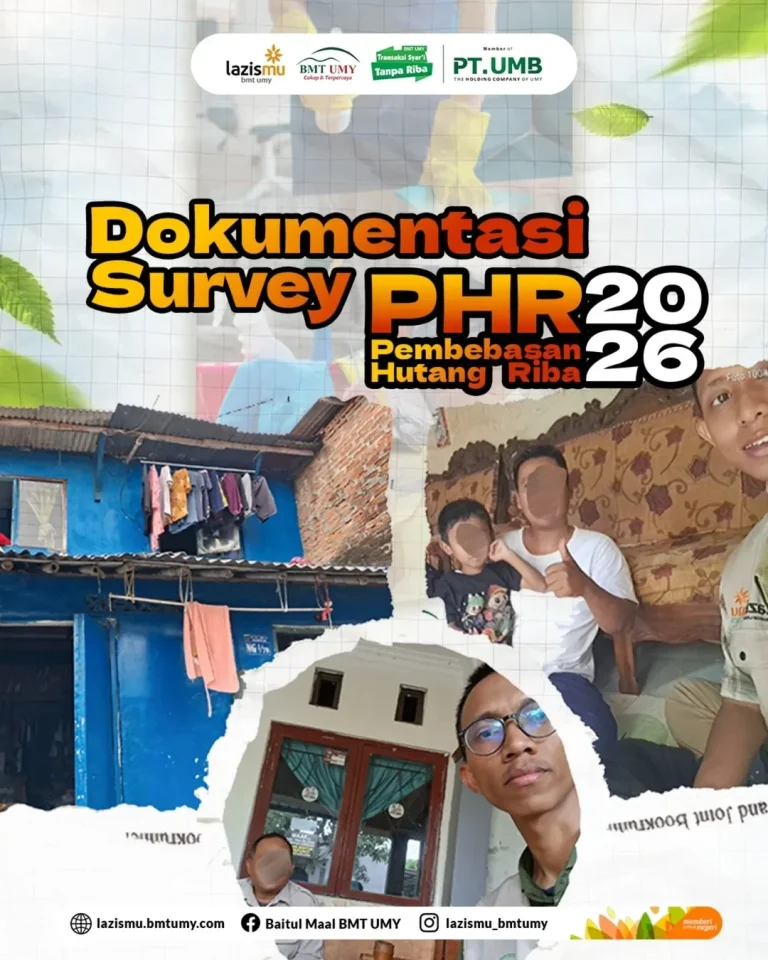 Dokumentasi Survey Program Pembebasan Hutang Riba (PHR) 2026 Lazismu BMT UMY Telah Selesai Dilaksanakan