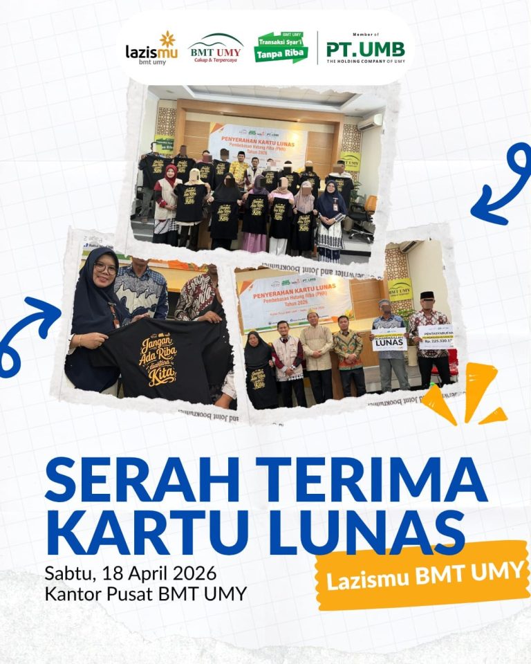 Serah Terima Kartu Lunas Tutup Program PHR 2026 di BMT UMY